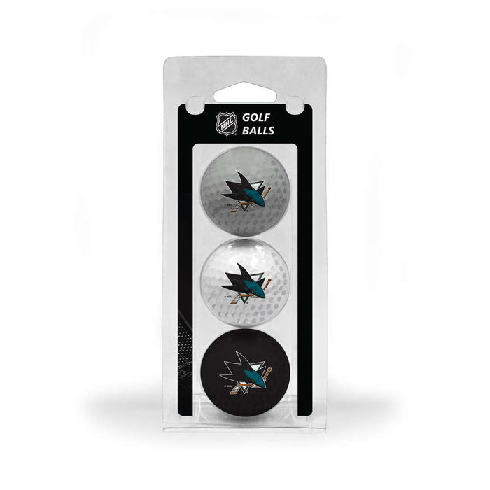 San Jose Sharks Golf 3 Ball Pack 15305
