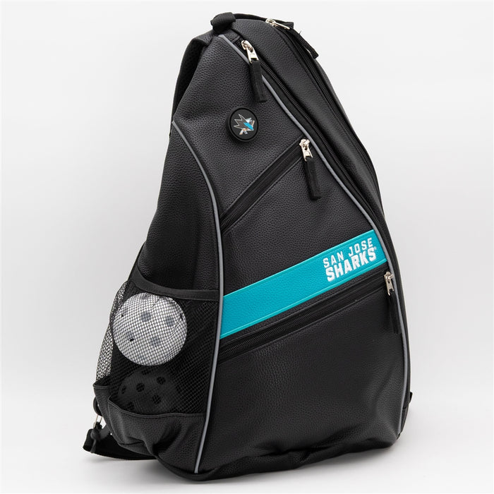 San Jose Sharks PU Leather Backpack
