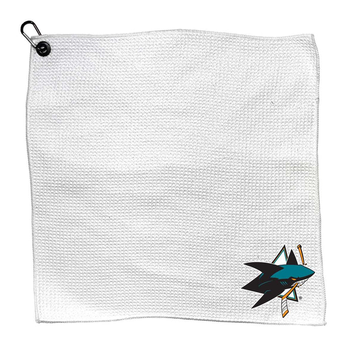 San Jose Sharks Microfiber Towel - 15" x 15" (White)