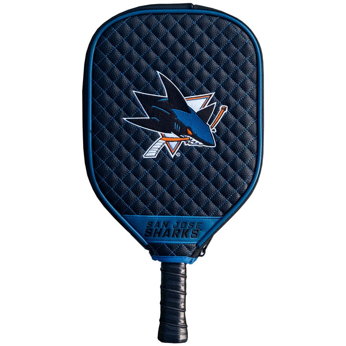 San Jose Sharks Quilted Pickleball Paddle Cover