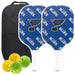 St Louis Blues Carbon Fiber Pickleball Paddle Set