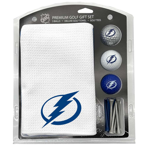 Tampa Bay Lightning 16" X 40" Microfiber Towel Golf Gift Set - White