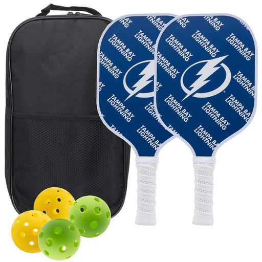 Tampa Bay Lightning Carbon Fiber Pickleball Paddle Set