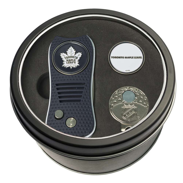 Toronto Maple Leafs Golf Tin Set - Switchblade, Cap Clip, Marker 15657
