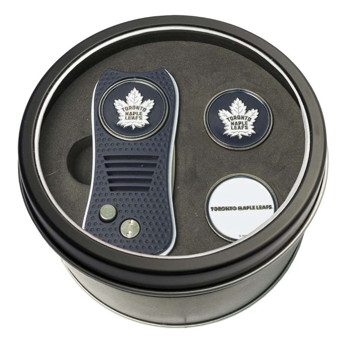 Toronto Maple Leafs Golf Tin Set - Switchblade, 2 Markers 15659