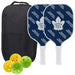 Toronto Maple Leafs Carbon Fiber Pickleball Paddle Set