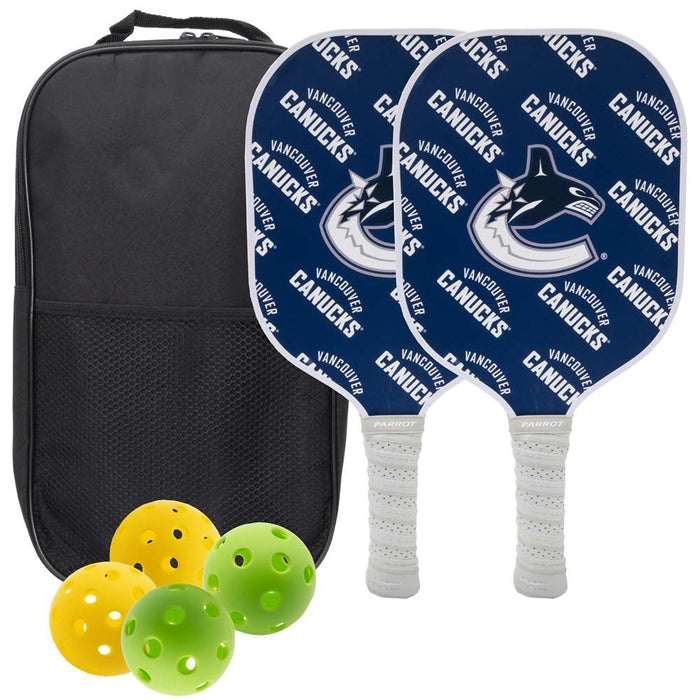 Vancouver Canucks Carbon Fiber Pickleball Paddle Set
