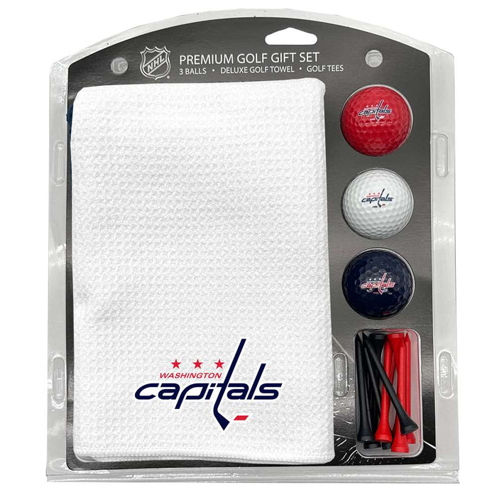 Washington Capitals 16" X 40" Microfiber Towel Golf Gift Set - White