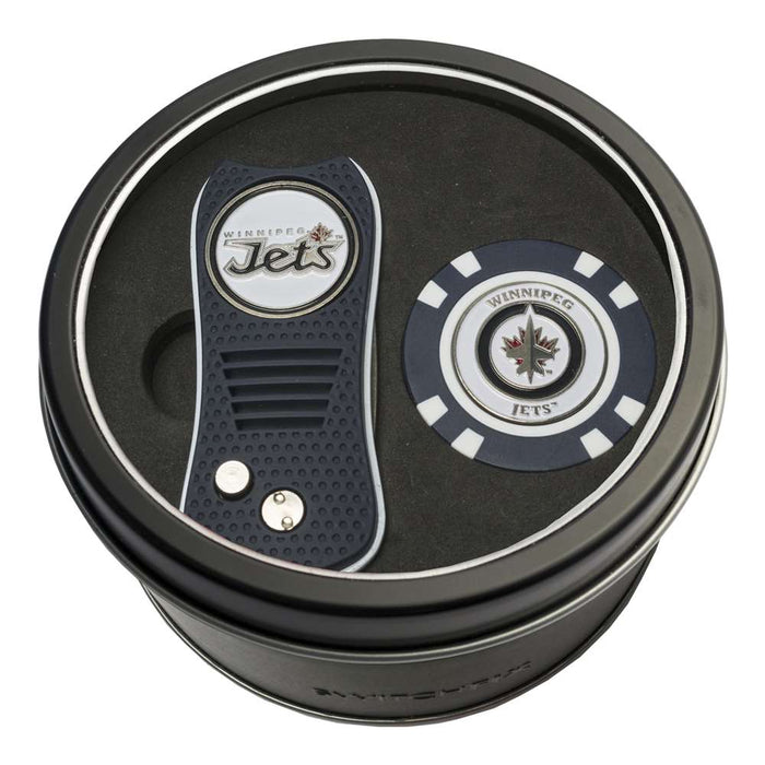 Winnipeg Jets Golf Tin Set - Switchblade, Golf Chip