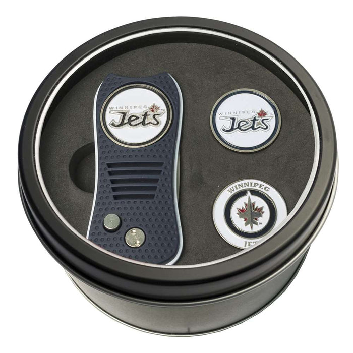 Winnipeg Jets Golf Tin Set - Switchblade, 2 Markers 15959