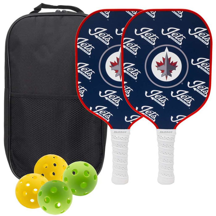 Winnipeg Jets Carbon Fiber Pickleball Paddle Set