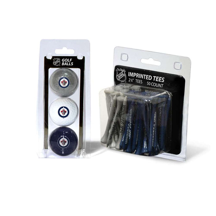 Winnipeg Jets  3 Golf Balls And 50 Golf Tees