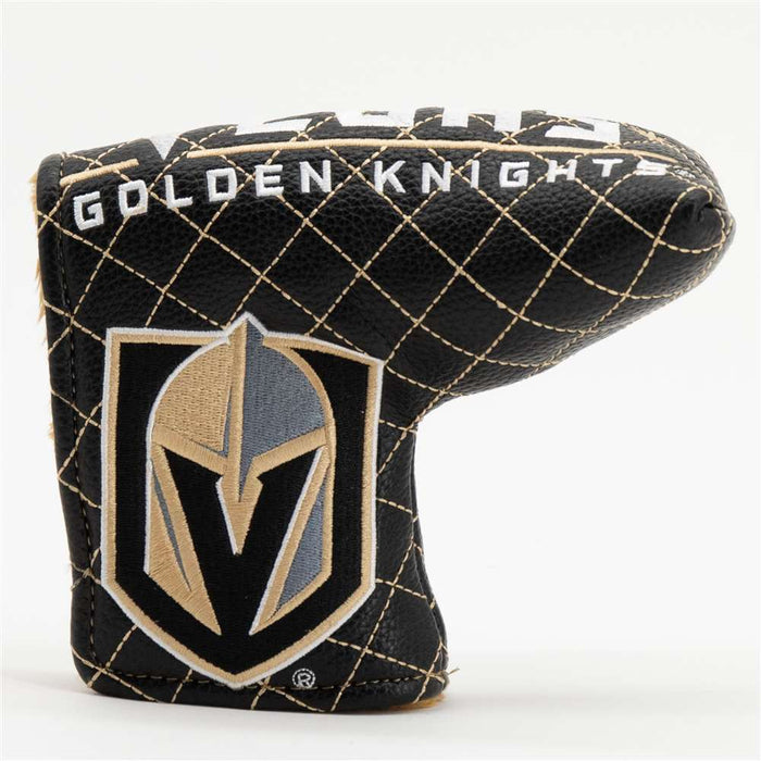 Vegas Golden Knights Quilted Mallet Putter Cover (SOLID)