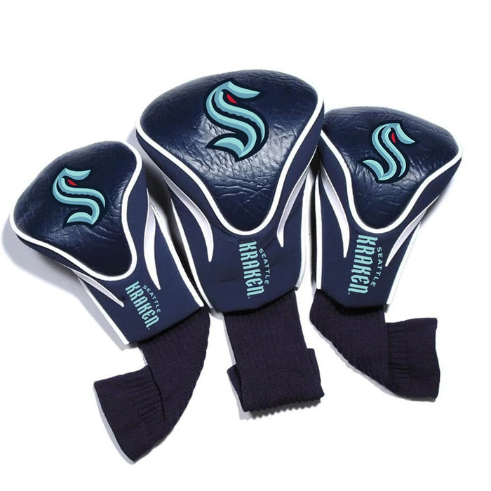 Seattle Kraken Golf Club Headcover - Set of 3 (Driver,Fairway,Hybrid)