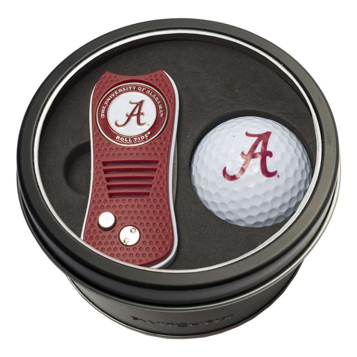 Alabama Crimson Tide Golf Tin Set - Switchblade, Golf Ball