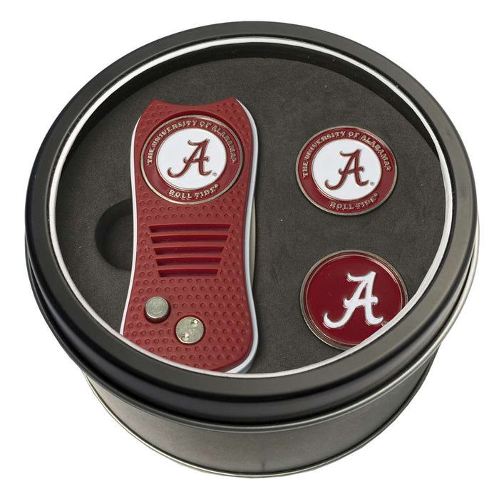 Alabama Crimson Tide Golf Tin Set - Switchblade, 2 Markers 20159