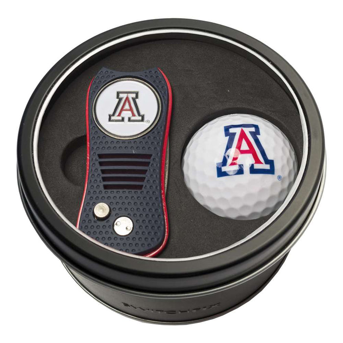Arizona Wildcats Golf Tin Set - Switchblade, Golf Ball