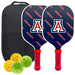 Arizona Wildcats Carbon Fiber Pickleball Paddle Set