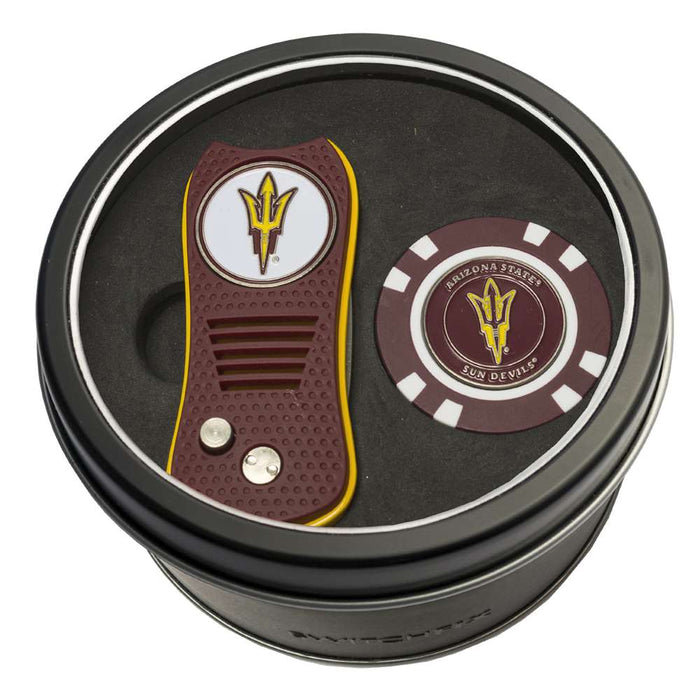 Arizona State University Sun Devils Golf Tin Set - Switchblade, Golf Chip