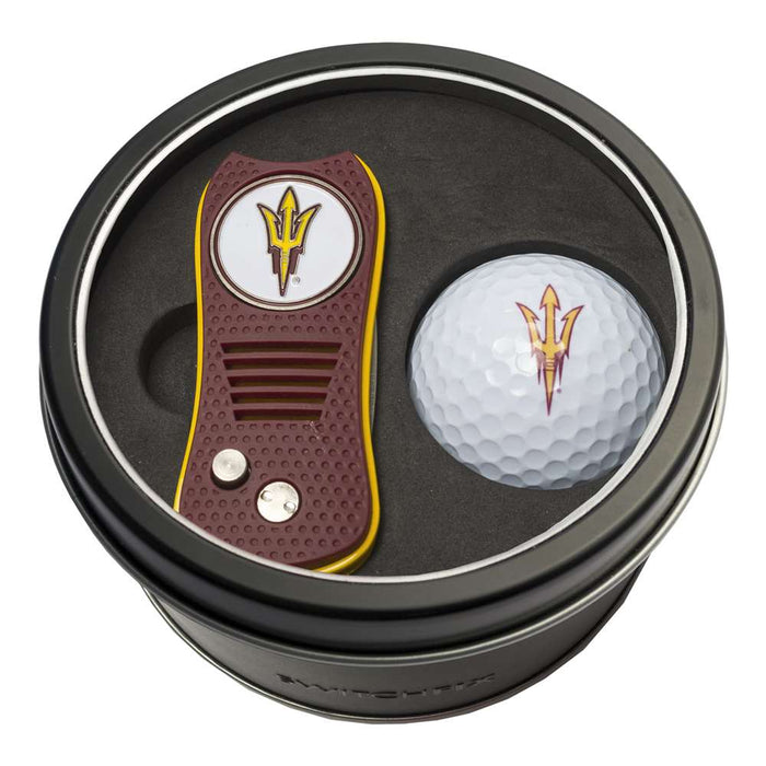 Arizona State University Sun Devils Golf Tin Set - Switchblade, Golf Ball