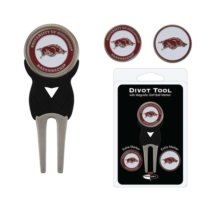 Arkansas Razorbacks Golf Signature Divot Tool Pack  20445