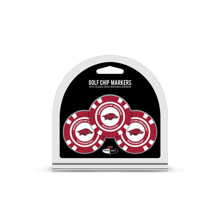Arkansas Razorbacks Golf 3 Pack Golf Chip 20488