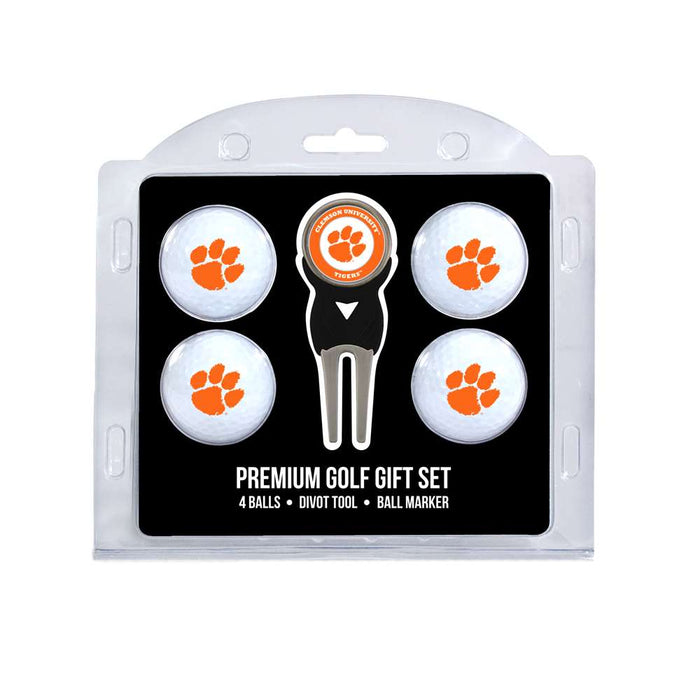 Clemson University Tigers Golf 4 Ball Gift Set 20606
