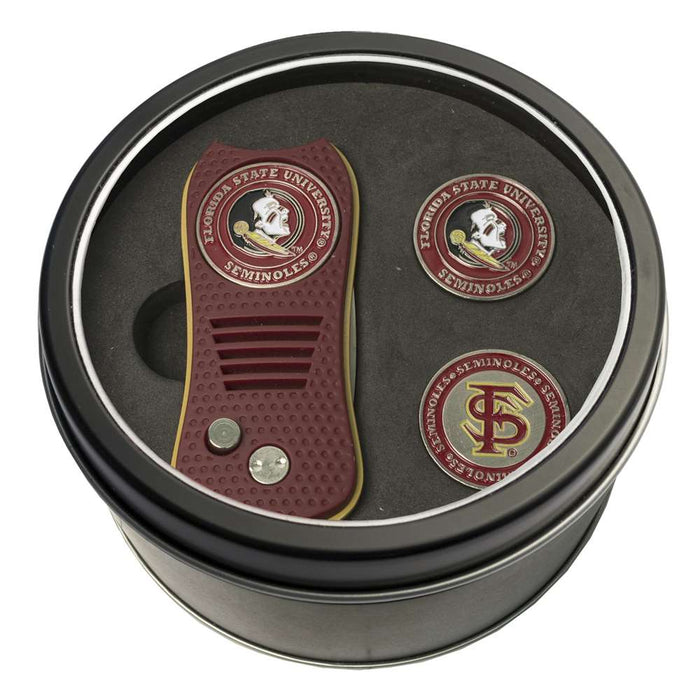 Florida State University Seminoles Golf Tin Set - Switchblade, 2 Markers 21059