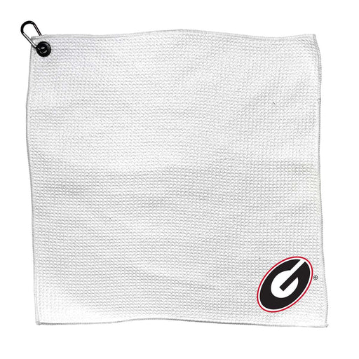 Georgia Bulldogs Microfiber Towel - 15" x 15" (White)