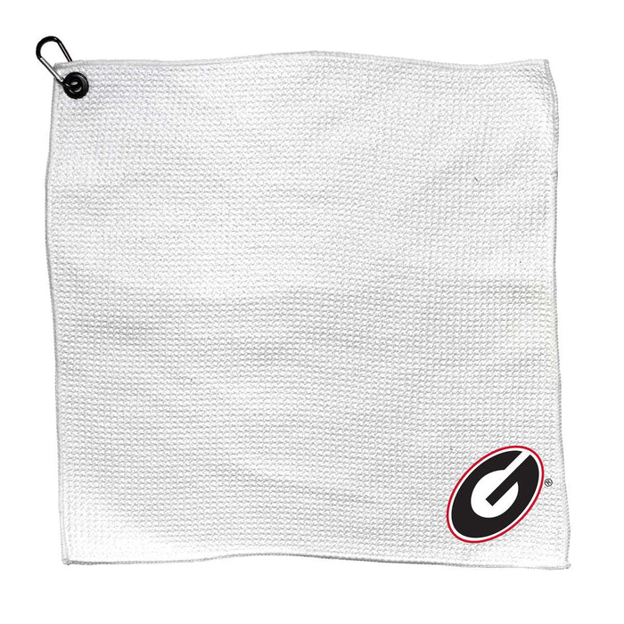 Georgia Bulldogs Microfiber Towel - 15" x 15" (White)