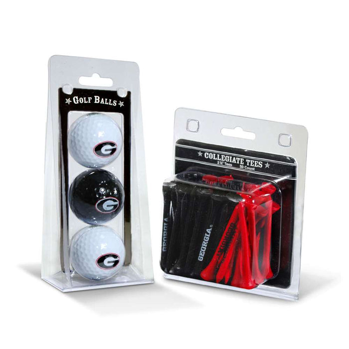 Georgia Bulldogs 3 Ball Pack and 50 Tee Pack