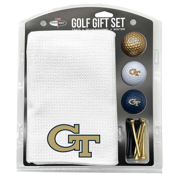 Georgia Tech Yellow Jackets 16" X 40" Microfiber Towel Golf Gift Set - White