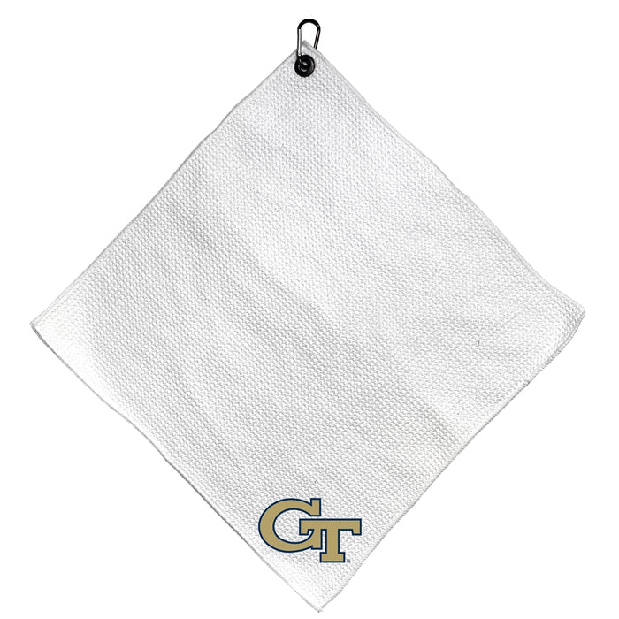Georgia Tech Yellow Jackets Microfiber Towel - 15" x 15" (White)