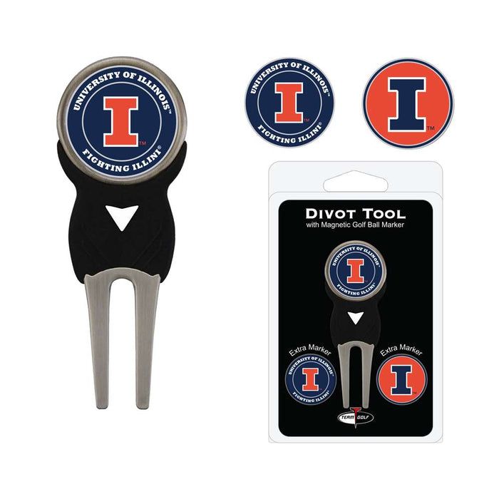 Illinois Fighting Illini Golf Signature Divot Tool Pack  21345