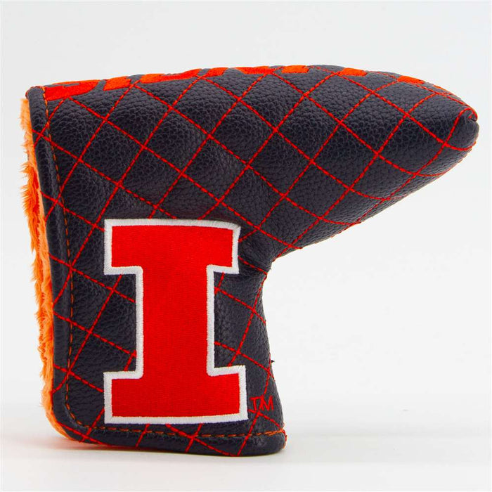 Illinois Fighting Illini Quilted Mallet Putter Cover (SOLID)
