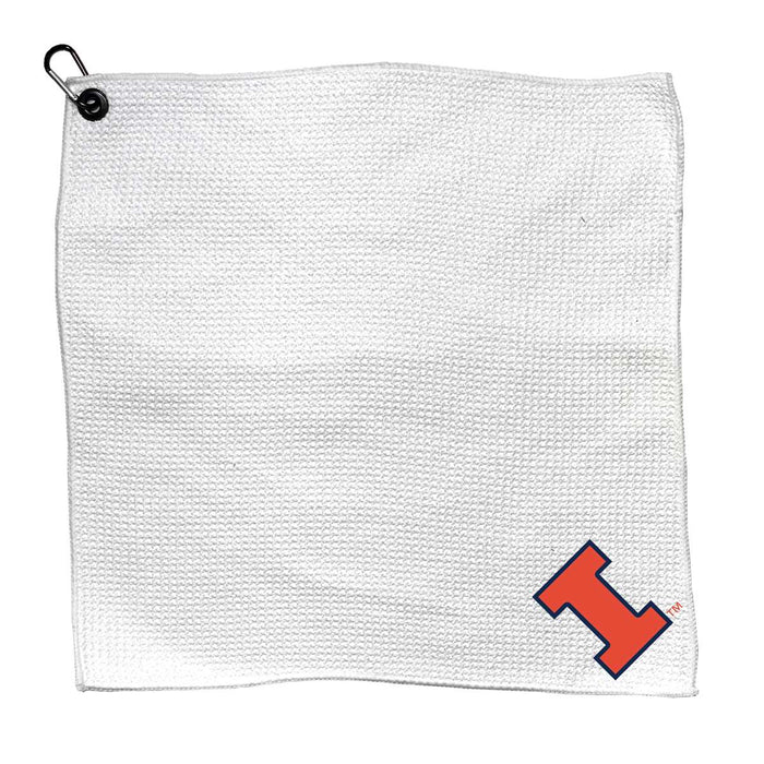 Illinois Fighting Illini Microfiber Towel - 15" x 15" (White)