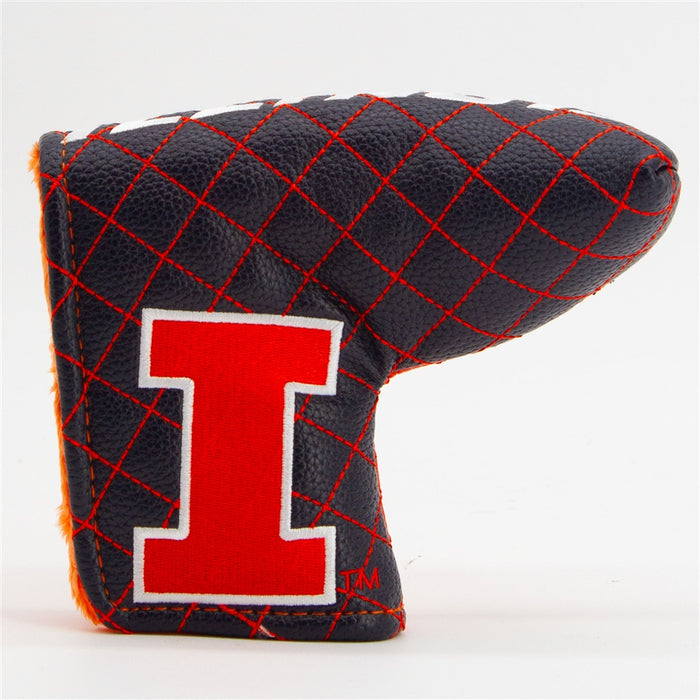 Illinois Fighting Illini Quilted Mallet Putter Cover (SPLIT)