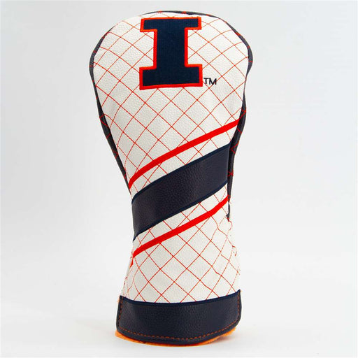 Illinois Fighting Illini Quilted Driver Headcover (STRIPED)
