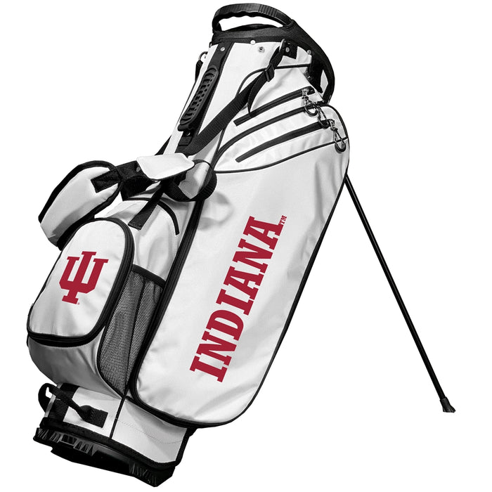Indiana Hoosiers Birdie Stand Golf Bag - White
