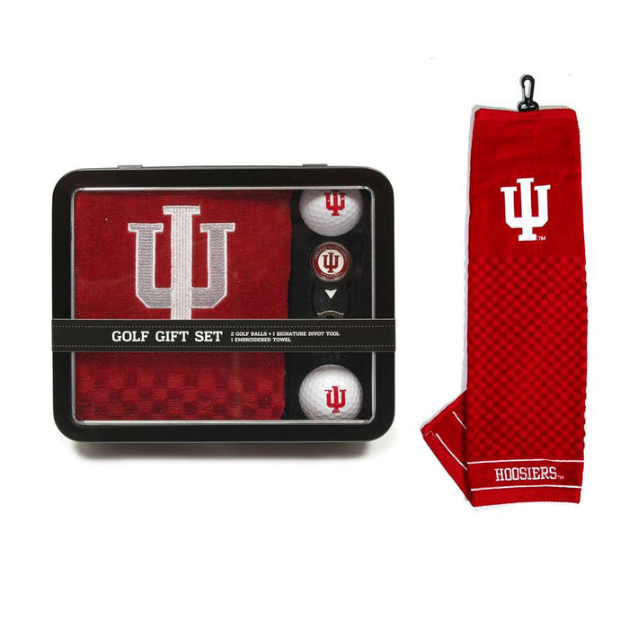INDIANA Golf Towel, Balls, Divot Tool Gift Set