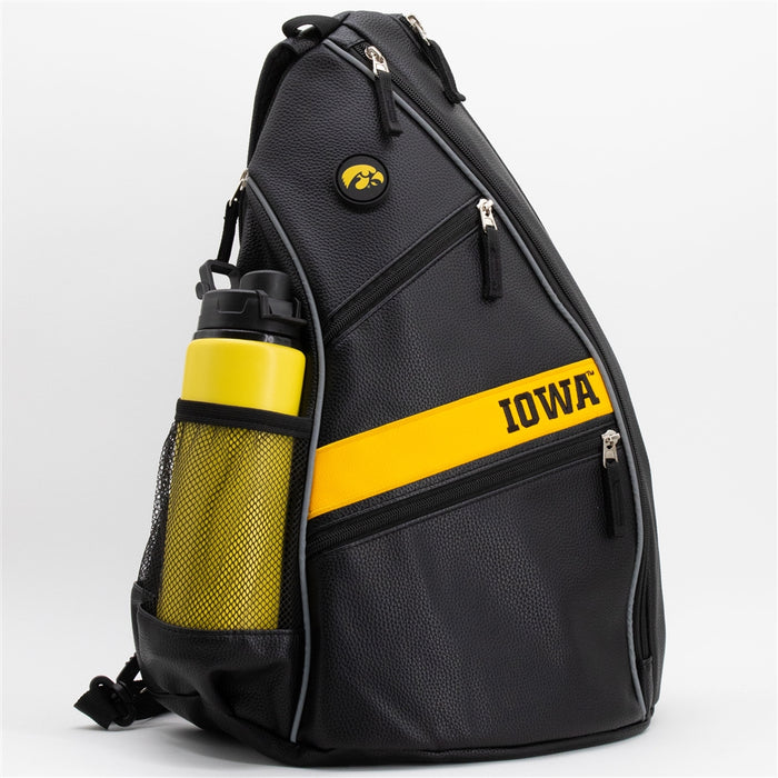Iowa Hawkeyes PU Leather Backpack