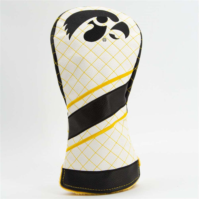 Iowa Hawkeyes Quilted Driver Headcover (STRIPED)