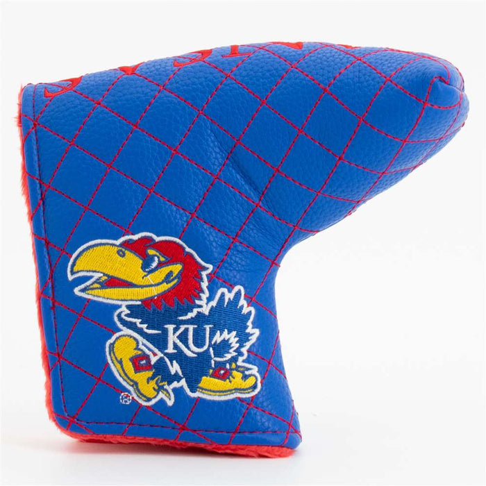 Kansas Jayhawks Quilted Mallet Putter Cover (SOLID)