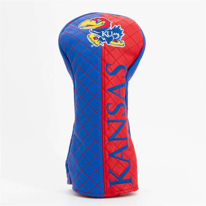 Kansas Jayhawks Quilted Driver Headcover (SPLIT)