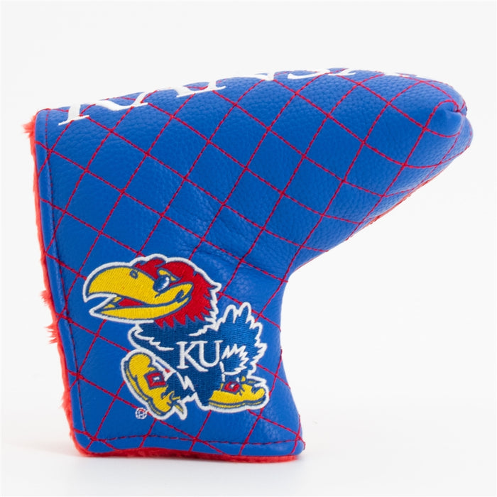 Kansas Jayhawks Quilted Mallet Putter Cover (SPLIT)