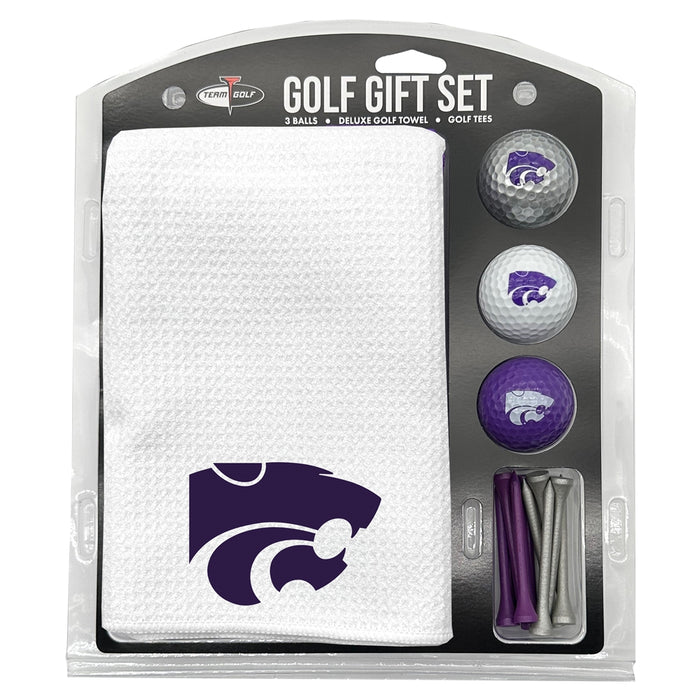 Kansas State Wildcats 16" X 40" Microfiber Towel Golf Gift Set - White