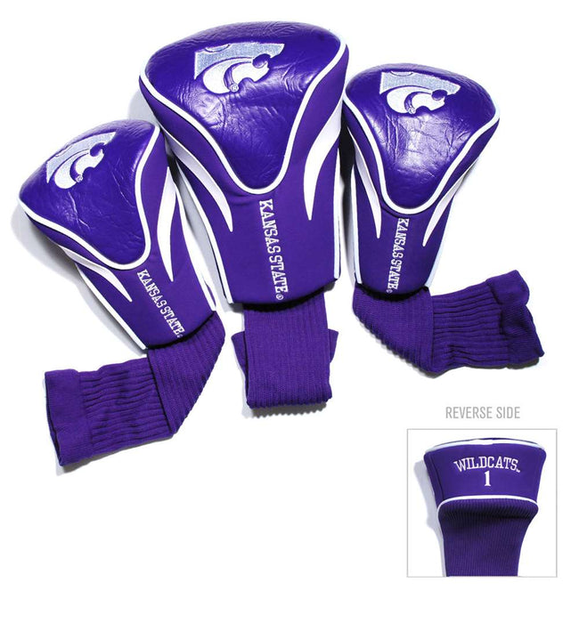 Kansas State  Wildcats  Golf Club Headcover - Set of 3 (Driver,Fairway,Hybrid)