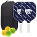 Kansas State Wildcats Carbon Fiber Pickleball Paddle Set