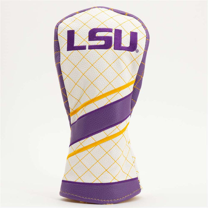 LSU Tigers Quilted Fairway Headcover (STRIPED)