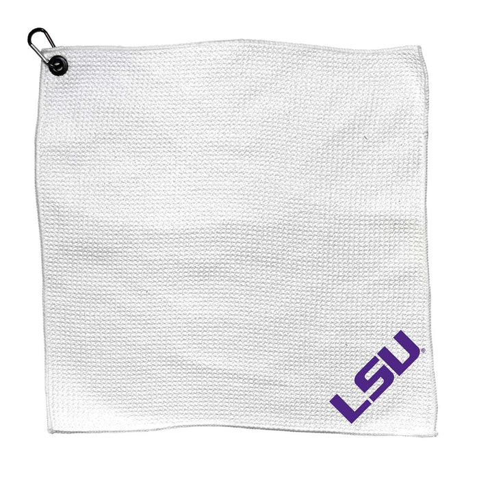 LSU Tigers Louisiana State Microfiber Towel - 15" x 15" (White)